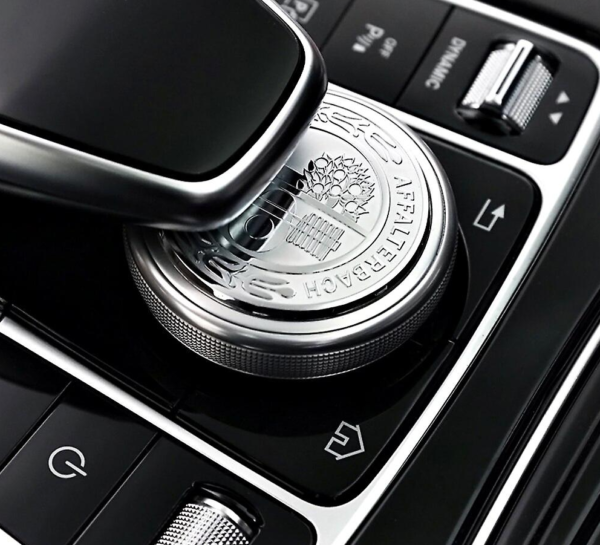 1 1 pcs Silver AMG Affalterbach Logo Sticker For Steering Wheel & Gear Knob & Multimedia Button