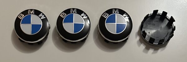 original.jpeg 4 pcs (Set) 56mm - 2.20inch Blue & White BMW Wheel Center Hub Caps
