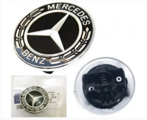 1 pcs Black Mercedes Benz Front Hood Bonnet Emblem Badge [A0008171701]