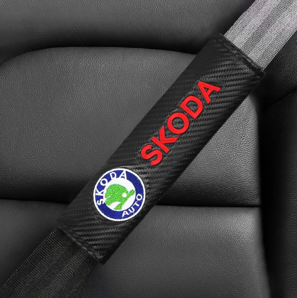 original.png 2 pcs Skoda Car Styling Safety Belt Cover Protection Shoulder Pad Cushion Harness Pad