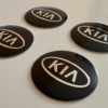original.png 4 pcs (Set) 56mm - 2.20inch Black Kia Wheel Center Hub Caps Stickers