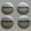original.jpeg 4 pcs (Set) 56mm - 2.20inch Silver Nissan Wheel Center Hub Caps Stickers
