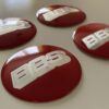 original.jpeg 4 pcs (Set) 70mm - 2.75inch Red & Silver BBS Wheel Center Hub Caps Stickers