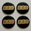 original.jpeg 4 pcs (Set) 56mm - 2.20inch Black & Gold BBS Wheel Center Hub Caps Stickers