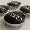 original.jpeg 4 pcs (Set) 68mm - 2.68inch Black Audi Wheel Center Hub Caps without Outer ring