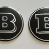 original.jpeg 4 pcs (Set) 65mm - 2.56inch Black BRABUS Wheel Center Hub Caps Stickers