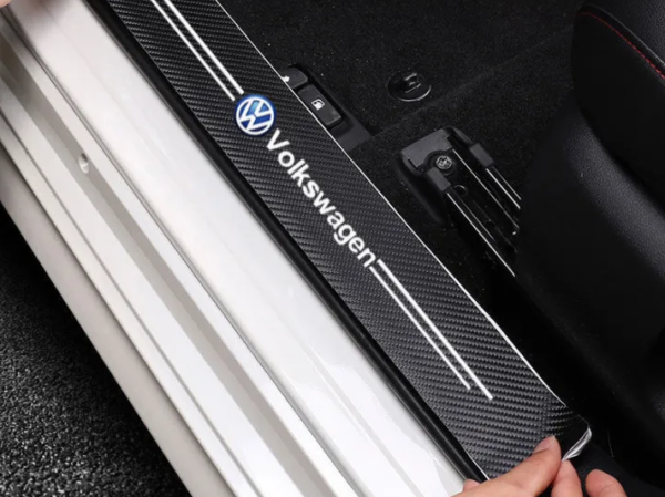 original.png 4 pcs Carbon Fiber Car Door Sill Scuff Protector Set for Volkswagen - Anti-Scratch Strip