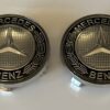 original.jpeg 4 pcs (Set) 68mm - 2.68inch Silver & Black Mercedes Benz Wheel Center Hub Caps