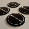 original.jpeg 4 pcs (Set) 56mm - 2.20inch Black AMG Wheel Center Hub Caps Stickers