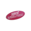 1 pcs Pink Subaru STI Emblem Sticker Metal