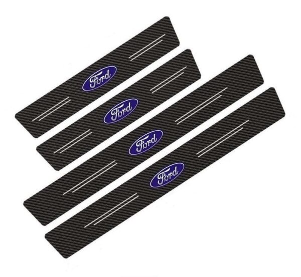 original.jpeg 4 pcs Carbon Fiber Car Door Sill Scuff Protector Set for Ford - Anti-Scratch Strip