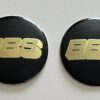 original.jpeg 4 pcs (Set) 65mm - 2.56inch Black & Gold BBS Wheel Center Hub Caps Stickers