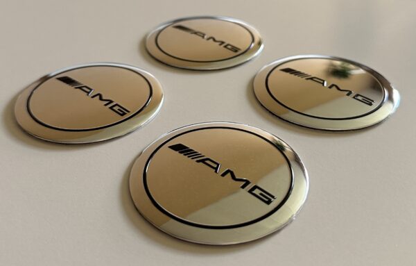 original.jpeg 4 pcs (Set) 56mm - 2.20inch Silver AMG Wheel Center Hub Caps Stickers