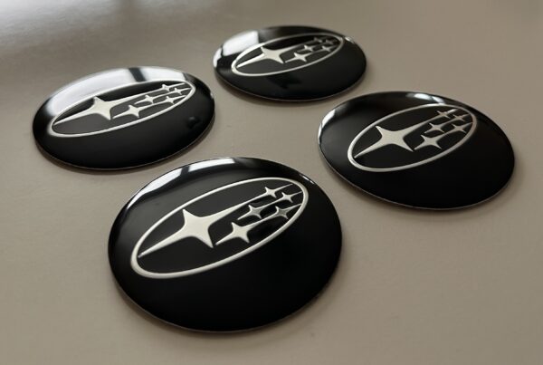 original.jpeg 4 pcs (Set) 56mm - 2.20inch Black Subaru Wheel Center Hub Caps Stickers