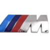 original.png 1 pcs Silver Glossy BMW M Performance Emblem Sticker Metal