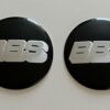 original.jpeg 4 pcs (Set) 65mm - 2.56inch Black & Silver BBS Wheel Center Hub Caps Stickers