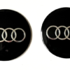 original.png 4 pcs (Set) 56mm - 2.20inch Black Audi Wheel Center Hub Caps Stickers