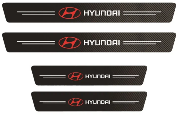 original.png 4 pcs Red Carbon Fiber Car Door Sill Scuff Protector Set for Hyundai - Anti-Scratch Strip (1)