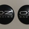 4 pcs (Set) 65mm - 2.56inch Carbon Black OZ Racing Wheel Center Hub Caps Stickers