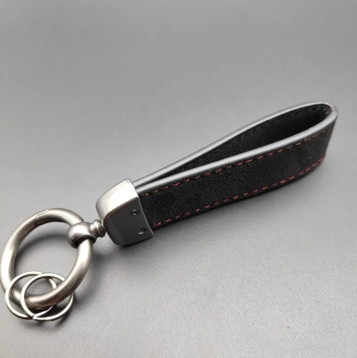 original.png 1 pcs High Quality Alcantara Porsche Keychain