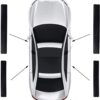 4 pcs Carbon Fiber Car Door Sill Scuff Protector Set for Subaru - Anti-Scratch Strip