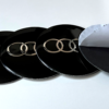original.png 4 pcs (Set) 56mm - 2.20inch Black Audi Wheel Center Hub Caps Stickers