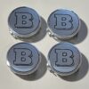 4 pcs (Set) 75mm - 2.95inch Silver Brabus Wheel Center Hub Caps