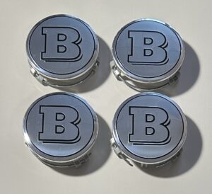 original.jpeg 4 pcs (Set) 75mm - 2.95inch Silver Brabus Wheel Center Hub Caps