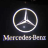 4 LED Door Puddle Lights for Mercedes - AMG Logo Projector - Fits C/E/GLC/GLE 2015-2023 - Plug & Play