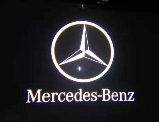 4 LED Door Puddle Lights for Mercedes - AMG Logo Projector - Fits C/E/GLC/GLE 2015-2023 - Plug & Play