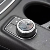 4 1 pcs Silver AMG Affalterbach Logo Sticker For Steering Wheel & Gear Knob & Multimedia Button