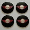 original.jpeg 4 pcs (Set) 50mm - 1.97inch Black & Red Mini Cooper Wheel Center Hub Caps Stickers