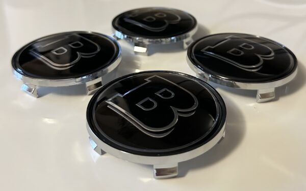 original.jpeg 4 pcs (Set) 68mm - 2.68inch Black BRABUS Wheel Center Hub Caps
