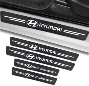 original.png 4 pcs White Carbon Fiber Car Door Sill Scuff Protector Set for Hyundai - Anti-Scratch Strip