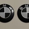 original.jpeg 4 pcs (Set) 56mm - 2.20inch Black & White BMW Wheel Center Hub Caps Stickers