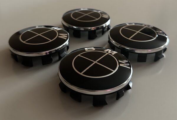 original.jpeg 4 pcs (Set) 56mm - 2.20inch Full Black BMW Wheel Center Hub Caps