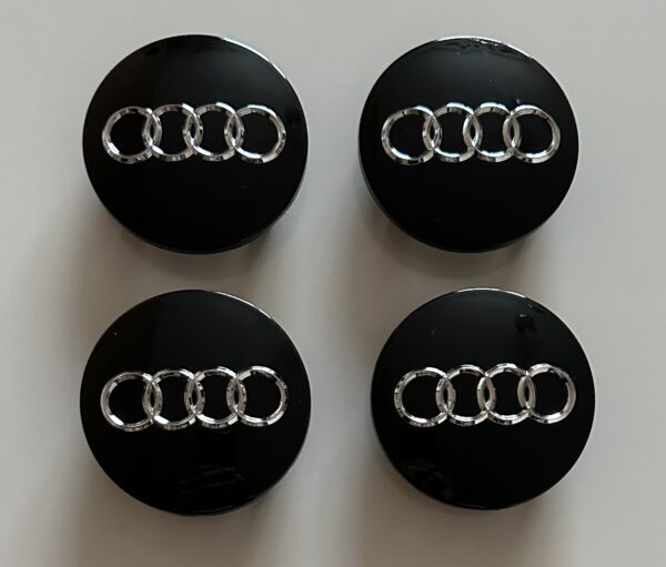original.jpeg 4 pcs (Set) 68mm - 2.68inch Black Audi Wheel Center Hub Caps (8D0601170)