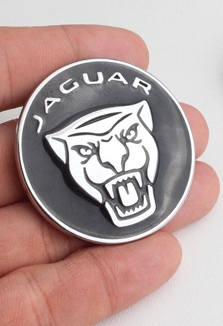 original.png 1 pcs Black Jaguar Metal Emblem Sticker For Shift Gear Knob