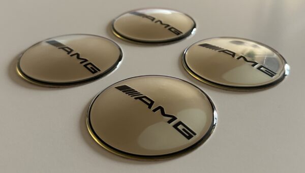 original.jpeg 4 pcs (Set) 65mm - 2.56inch Silver AMG Wheel Center Hub Caps Stickers