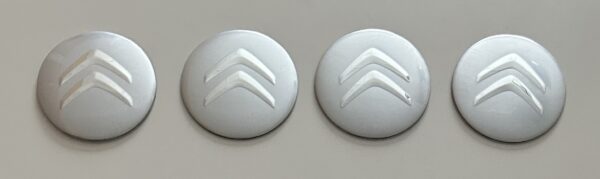 original.jpeg 4 pcs (Set) 56mm - 2.20inch Silver Citroen Wheel Center Hub Caps Stickers