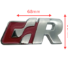 original.png 1 pcs Silver & Red Volkswagen GR Emblem Sticker Metal