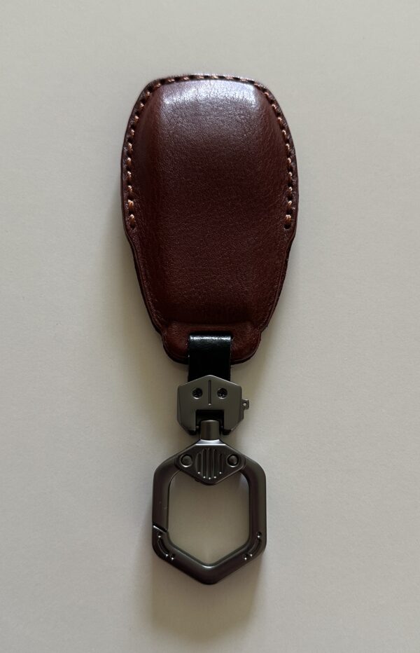 5 Premium Leather Key Fob Case – Black, Dark Brown, Light Brown Fits Mercedes Benz C260L S320L E200L E300 C260 C200L