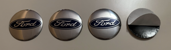original.png 4 pcs (Set) 56mm - 2.20inch Silver Ford Wheel Center Hub Caps Stickers