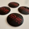 original.jpeg 4 pcs (Set) 56mm - 2.20inch Black & Red OZ Racing Wheel Center Hub Caps Stickers