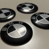 original.jpeg 4 pcs (Set) 56mm - 2.20inch Black & White BMW Wheel Center Hub Caps Stickers