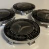 original.jpeg 4 pcs (Set) 68mm - 2.68inch Silver & Black Mercedes Benz Wheel Center Hub Caps