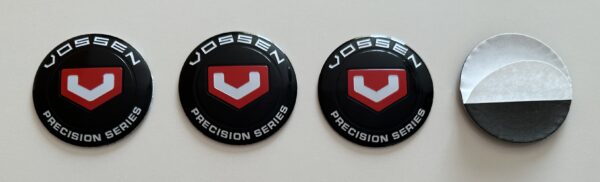 original.jpeg 4 pcs (Set) 56mm - 2.20inch Black & Red Vossen Wheel Center Hub Caps Stickers