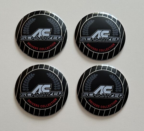 original.jpeg 4 pcs (Set) 56mm - 2.20inch Black AC Schnitzer Wheel Center Hub Caps Stickers