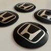 original.jpeg 4 pcs (Set) 65mm - 2.56inch Black Honda Wheel Center Hub Caps Stickers