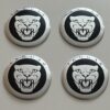original.jpeg 4 pcs (Set) 56mm - 2.20inch Black & Silver Jaguar Wheel Center Hub Caps Stickers